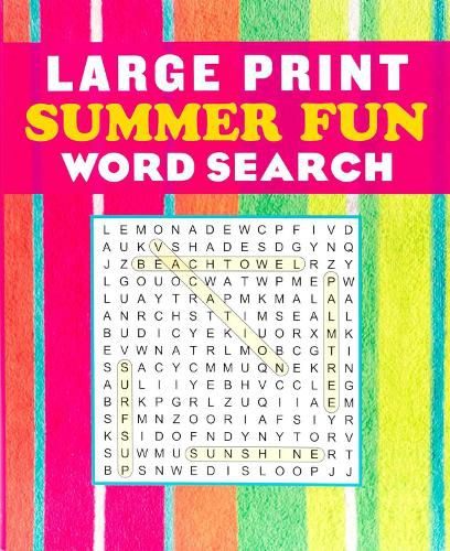 Cover image for Large Print Summer Fun Word Search