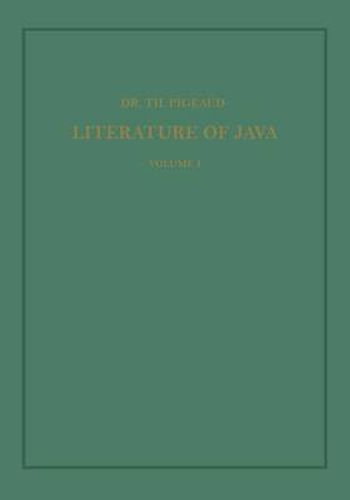 Cover image for Synopsis of Javanese Literature 900-1900 A.D.