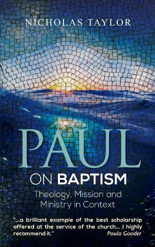 Cover image for Paul on Baptism: Theology, Mission and Ministry in Context