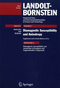 Cover image for Diamagnetic Susceptibility and Anisotropy of Inorganic and Organometallic Compounds