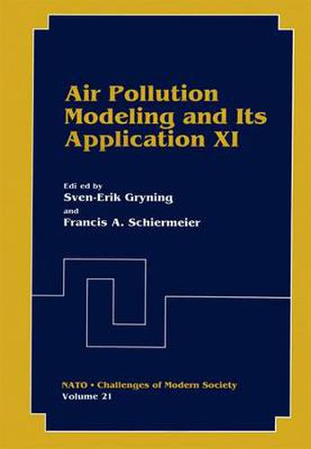 Cover image for Air Pollution Modeling and Its Application XI