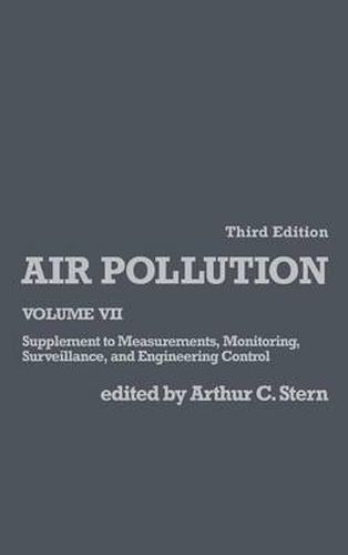 Cover image for Air Pollution: Supplement to Measurements, Monitoring, Surveillance, and Engineering Control