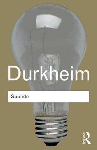 Cover image for Suicide: A Study in Sociology