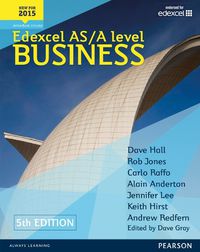 Cover image for Edexcel AS/A level Business 5th edition Student Book and ActiveBook