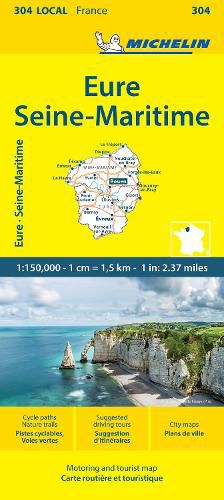 Eure Seine-Maritime - Michelin Local Map 304