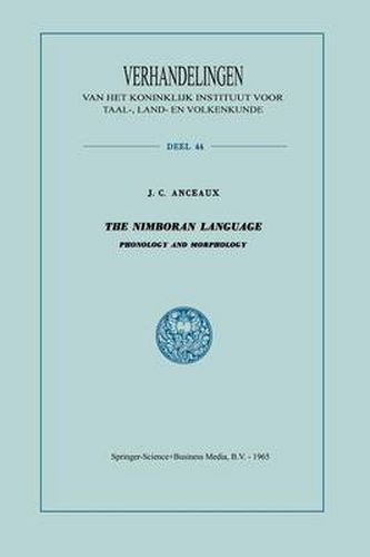 The Nimboran Language: Phonology and Morphology