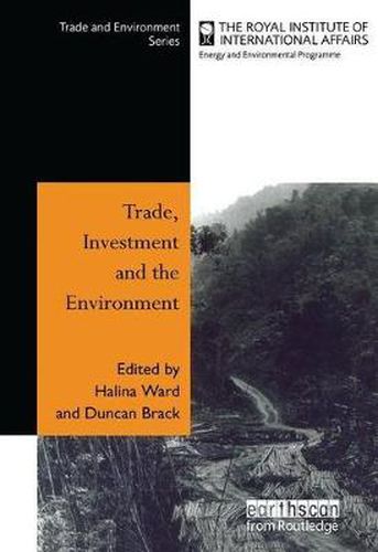 Cover image for Trade Investment and the Environment