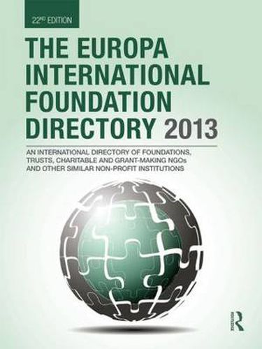 Cover image for The Europa International Foundation Directory 2013