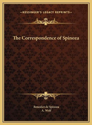 Cover image for The Correspondence of Spinoza