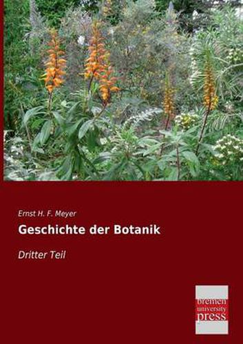 Cover image for Geschichte Der Botanik