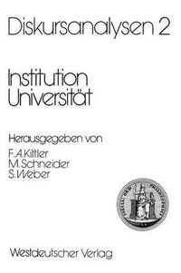 Cover image for Diskursanalysen 2: Institution Universitat