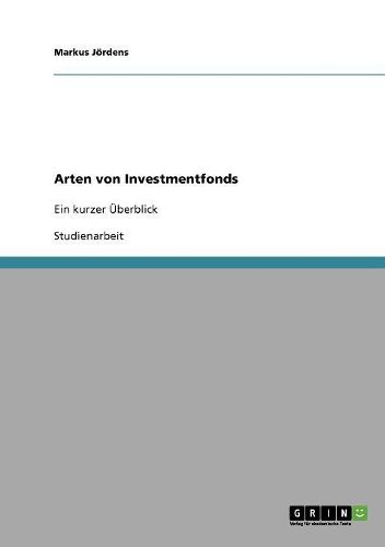 Cover image for Arten Von Investmentfonds