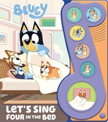 Cover image for Bluey: Let's Sing Four in the Bed Sound Book