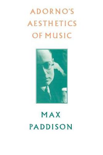 Cover image for Adorno's Aesthetics of Music