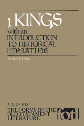 Cover image for I Kings with an Introduction to Historical Literature