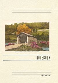 Cover image for Vintage Lined Notebook Greetings from South Royalton, Covered Bridge