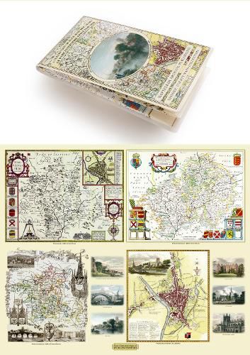 A Collection of Four Historic Maps of Worcestershire