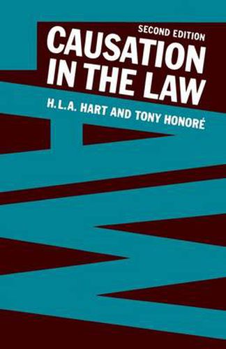 Cover image for Causation in the Law