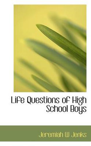 Cover image for Life Questions of High School Boys