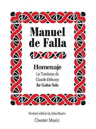Cover image for Homenaje (Hommage) Le Tombeau De Claude Debussy: Amended Edition 2014