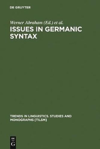 Cover image for Issues in Germanic Syntax