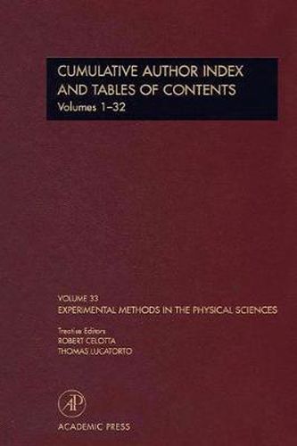 Cover image for Cumulative Author Index and Tables of Contents Volumes1-32: Author Cumulative Index