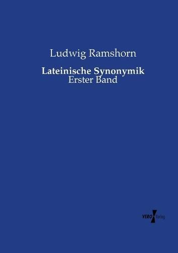 Cover image for Lateinische Synonymik: Erster Band