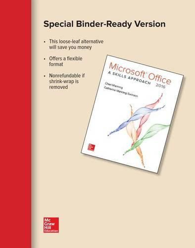 Cover image for Looseleaf for Microsoft Office 2016: A Skills Approach