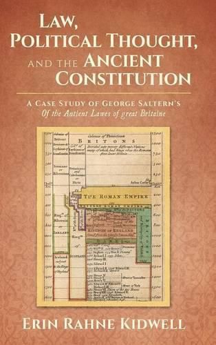 Cover image for Law, Political Thought, and the Ancient Constitution: A Case Study of George Saltern's of the Antient Lawes of Great Britaine