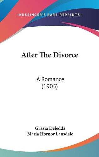 Cover image for After the Divorce: A Romance (1905)