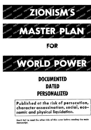Cover image for Zionism's Master Plan for World Power