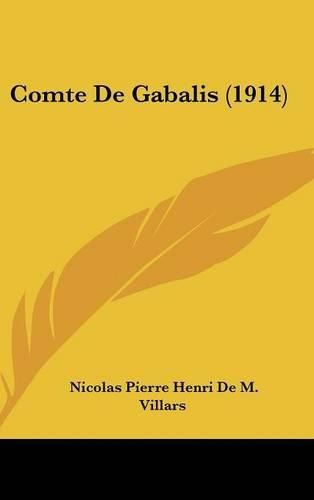 Cover image for Comte de Gabalis (1914)