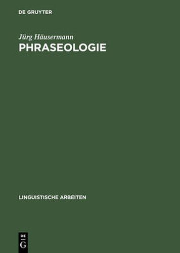 Cover image for Phraseologie