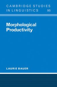 Cover image for Morphological Productivity