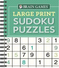 Cover image for Brain Games - Large Print Sudoku Puzzles (Green)