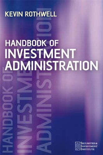 Cover image for Handbook of Investment Administration