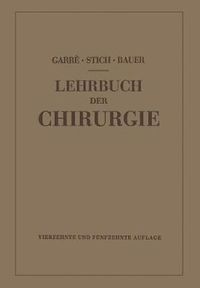 Cover image for Lehrbuch Der Chirurgie