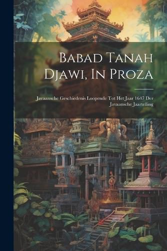 Cover image for Babad Tanah Djawi, In Proza