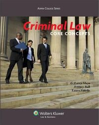 Cover image for Criminal Law: Core Concepts