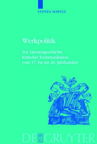 Cover image for Werkpolitik