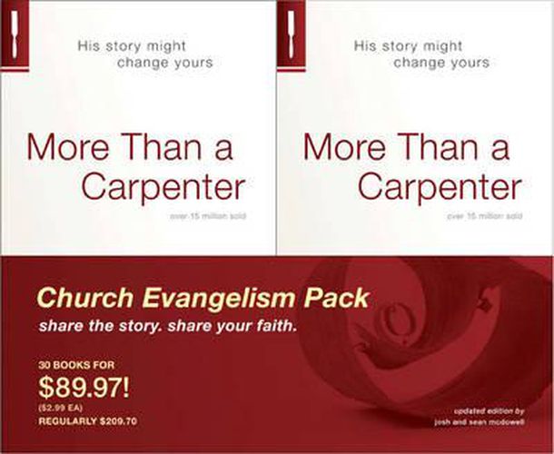 More Than a Carpenter 30 Pack, Church Evangelism Pack 30-Pack