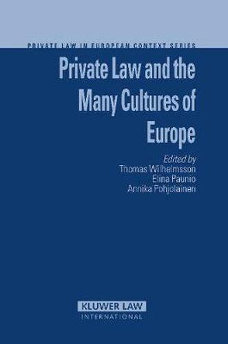 Cover image for Private Law and the Many Cultures of Europe