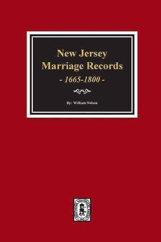 Cover image for New Jersey Marriage Records, 1665-1800.