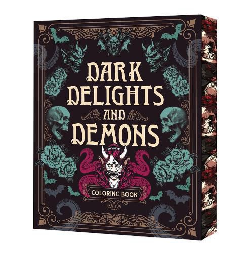Cover image for Dark Delights and Demons Coloring Book