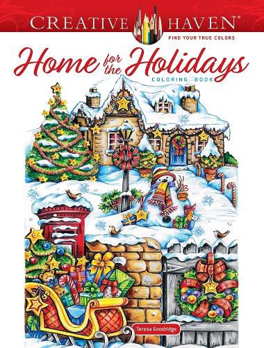 Cover image for Creative Haven Home for the Holidays Coloring Book