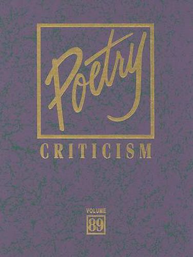 Cover image for Poetry Criticism