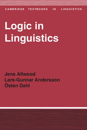 Cover image for Logic in Linguistics