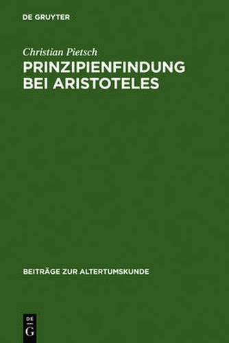 Prinzipienfindung bei Aristoteles