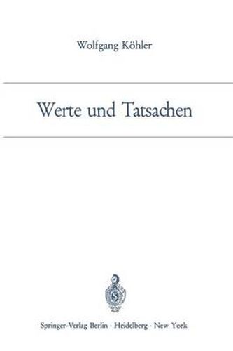 Werte Und Tatsachen