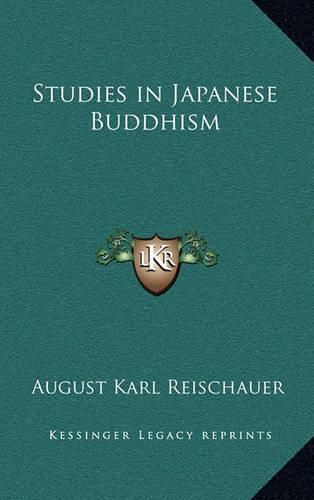 Cover image for Studies in Japanese Buddhism